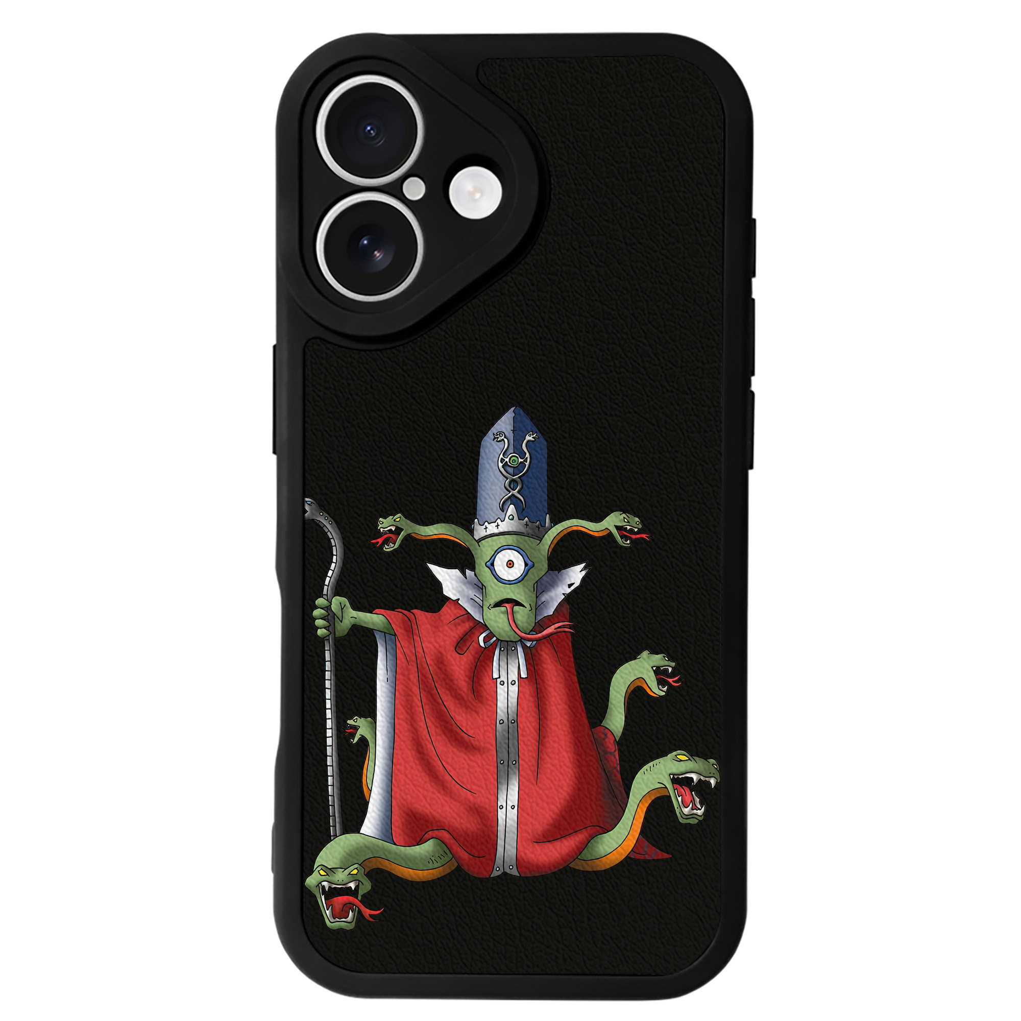 （画像用） ドラゴンクエスト Doragon Kuesuto Dragon Quest 【iPhone 16シリーズ対応】シリコンスマホケース（レザー調） 材質：シリコン